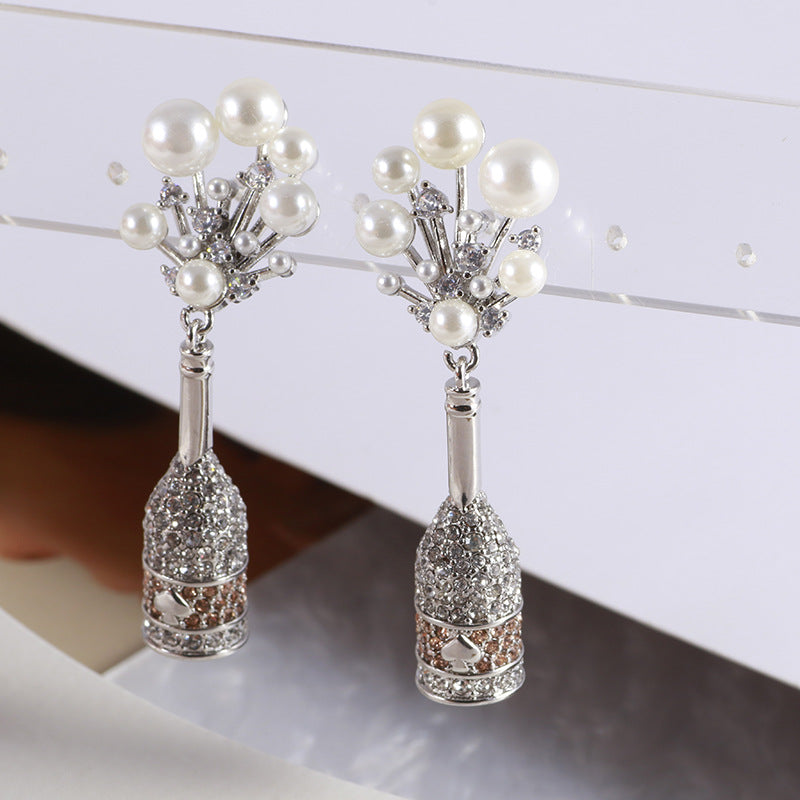 Champagne & Pearls Earrings