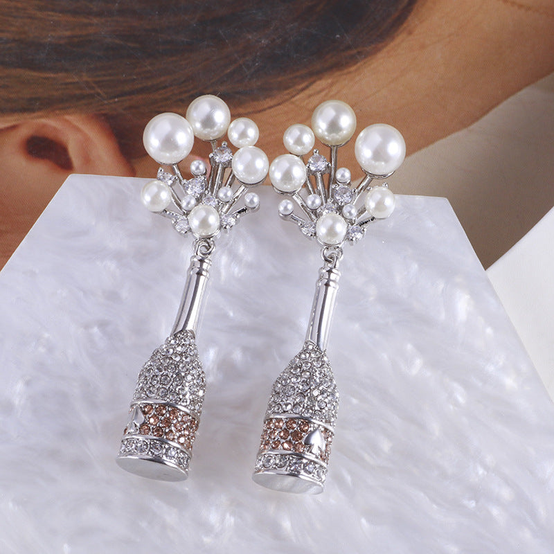 Champagne & Pearls Earrings