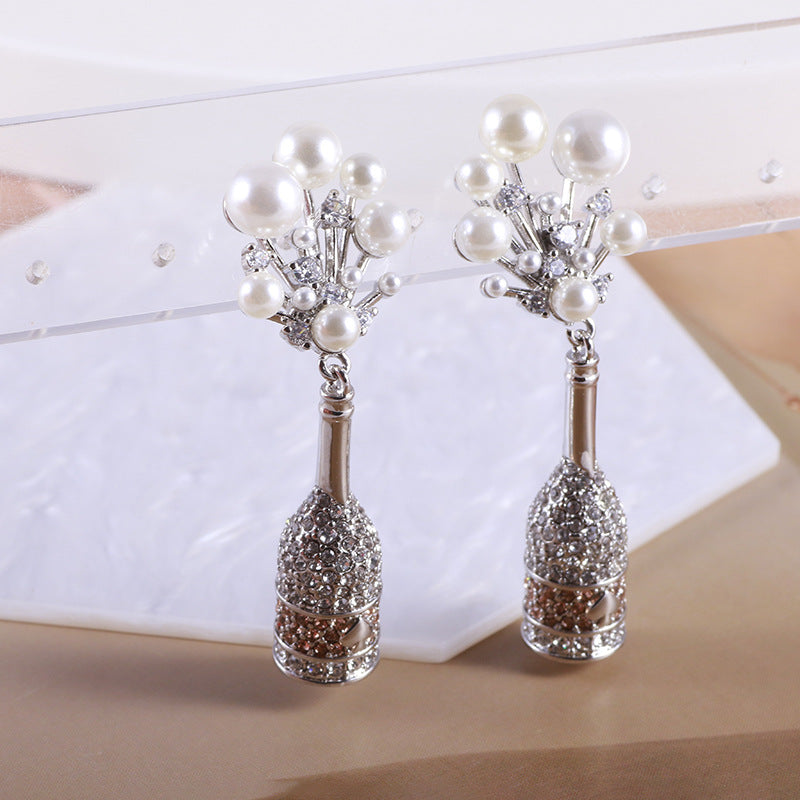 Champagne & Pearls Earrings