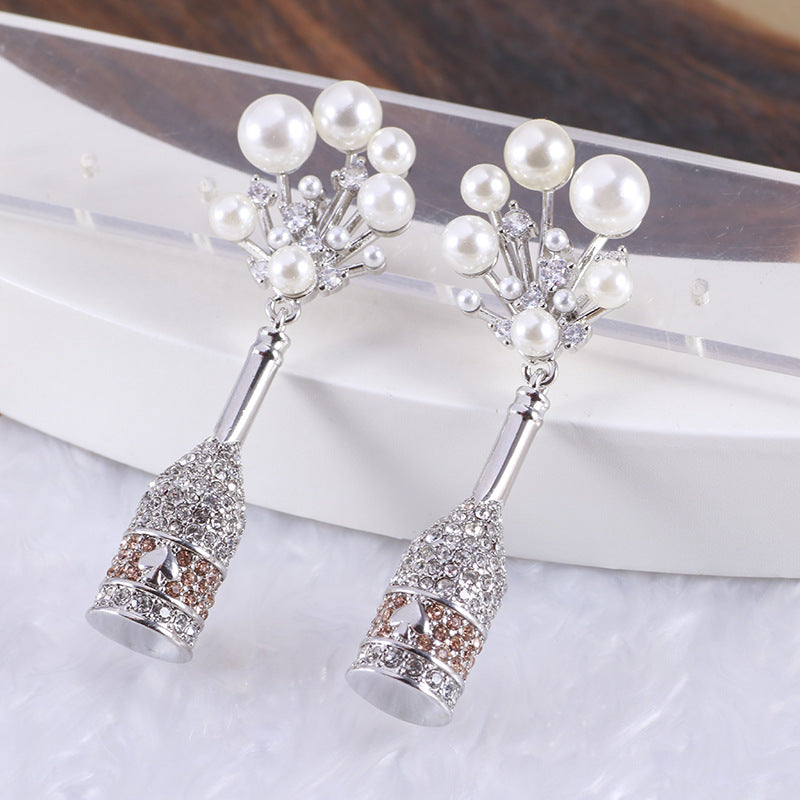 Champagne & Pearls Earrings