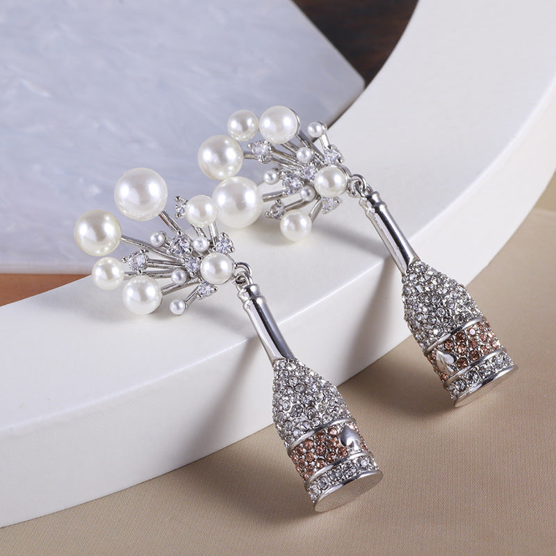 Champagne & Pearls Earrings