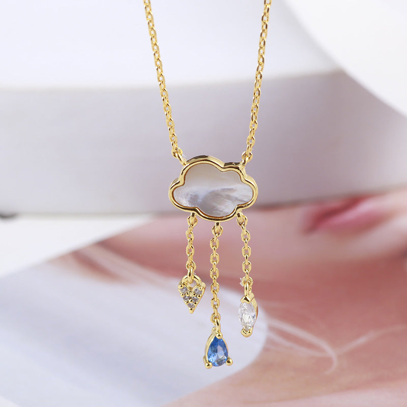 Cloud & Raindrops Pendant