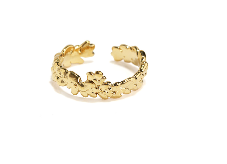 Laurel Leaf Bracelet and Ring Set