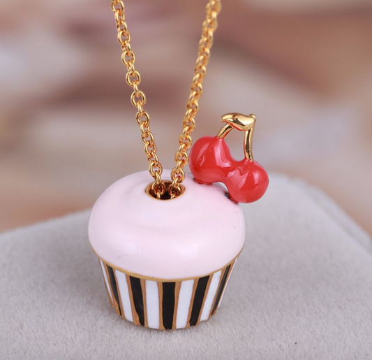 Cupcake Long Necklace