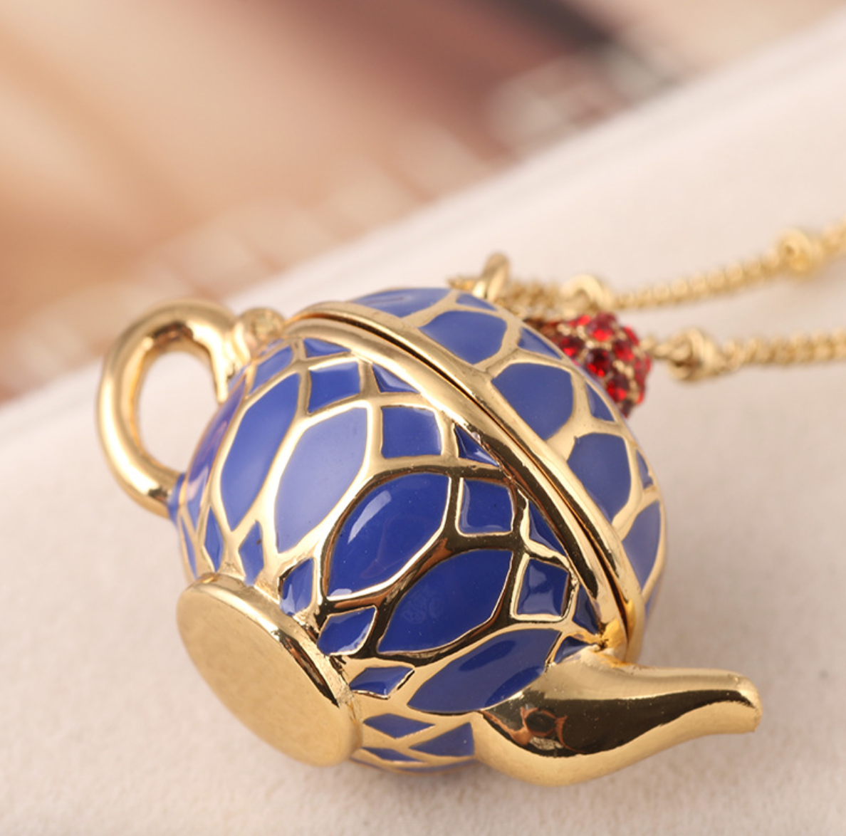 Teapot Long Necklace