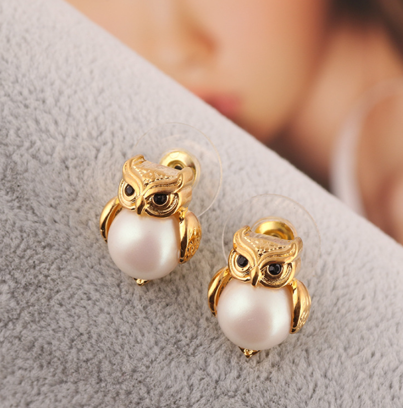 Owl Stud Earrings