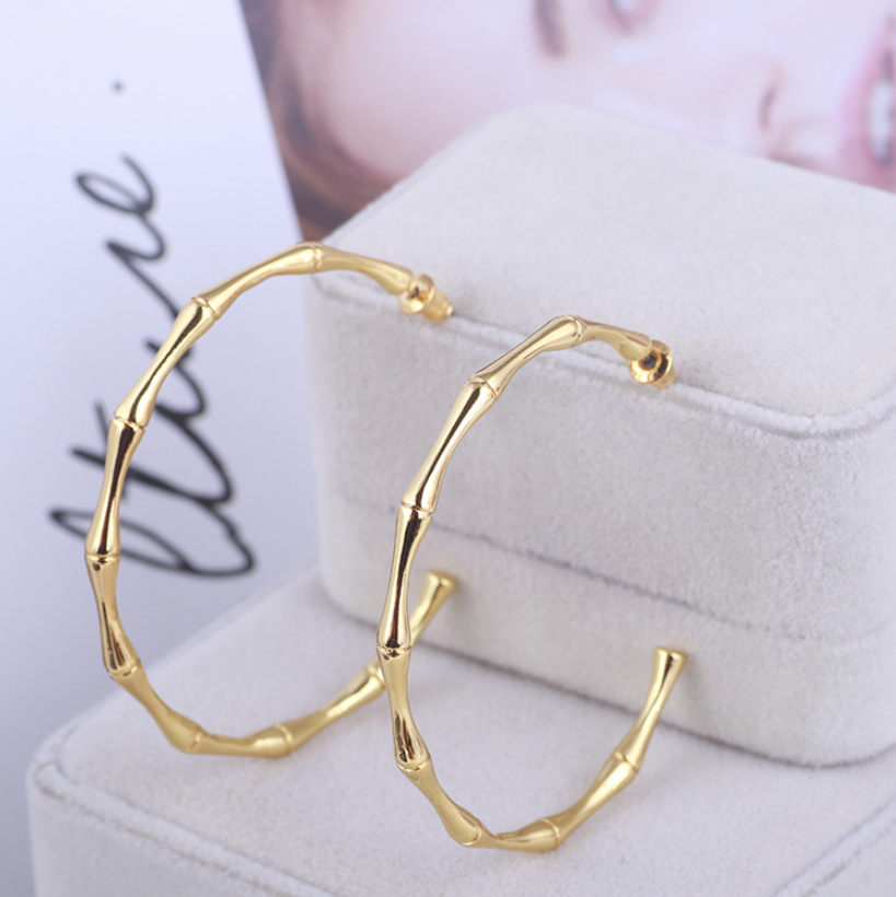 Gold Bamboo Hoop