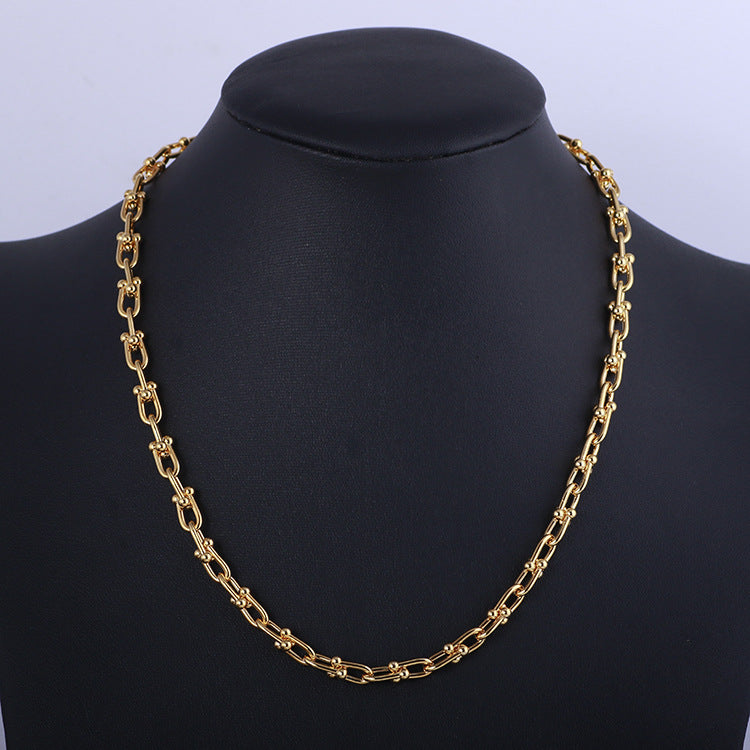 Gold Link Chain Necklace