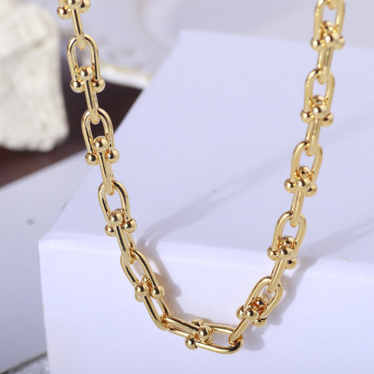 Gold Link Chain Necklace