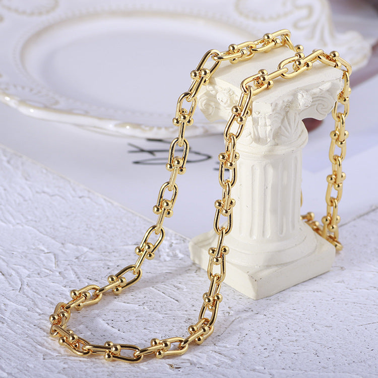 Gold Link Chain Necklace