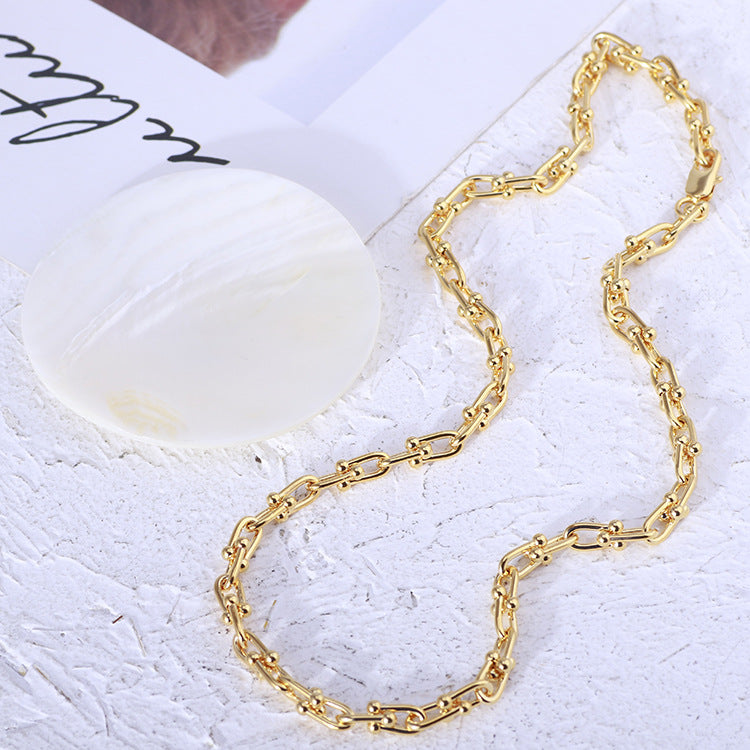 Gold Link Chain Necklace