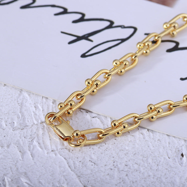 Gold Link Chain Necklace