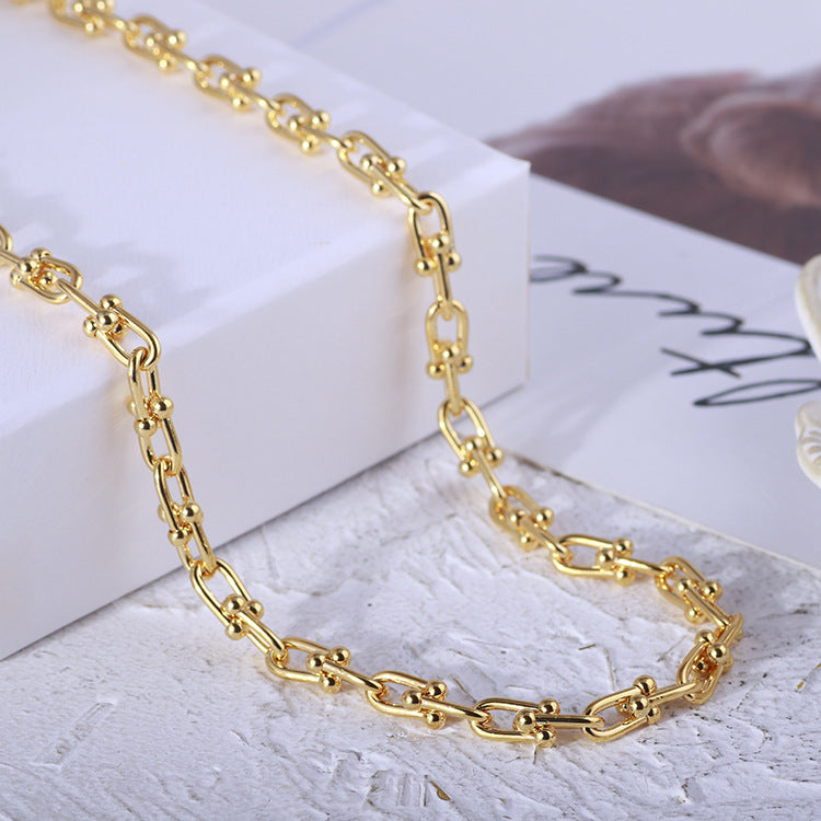 Gold Link Chain Necklace