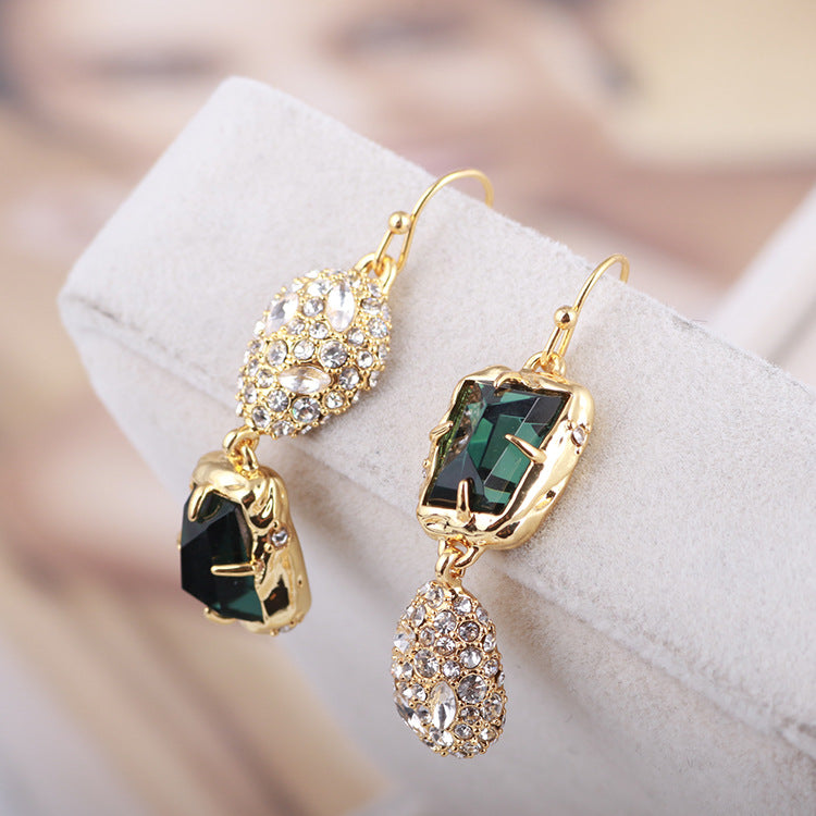 Green Gemstone Earrings