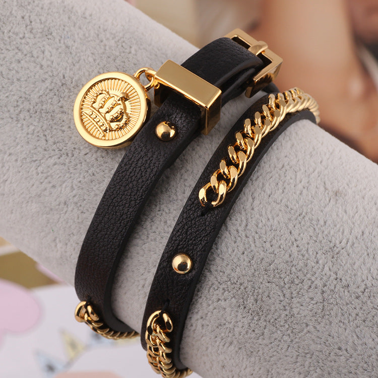 Leather Bracelet Black