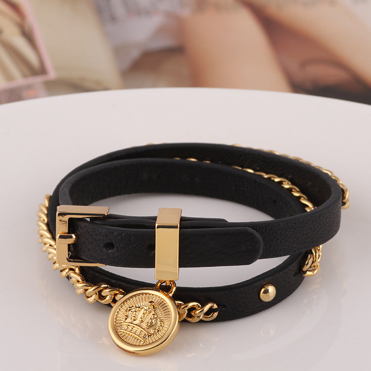 Leather Bracelet Black