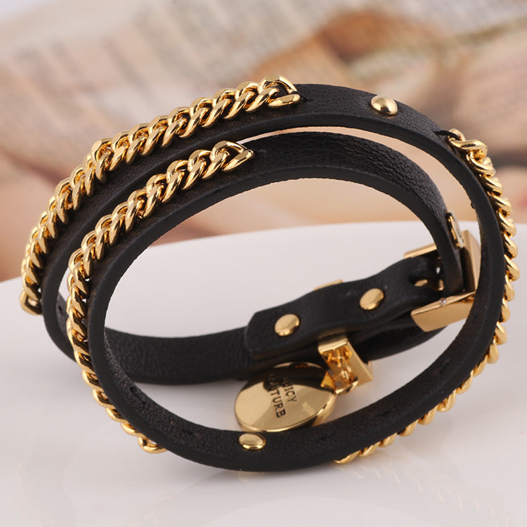 Leather Bracelet Black