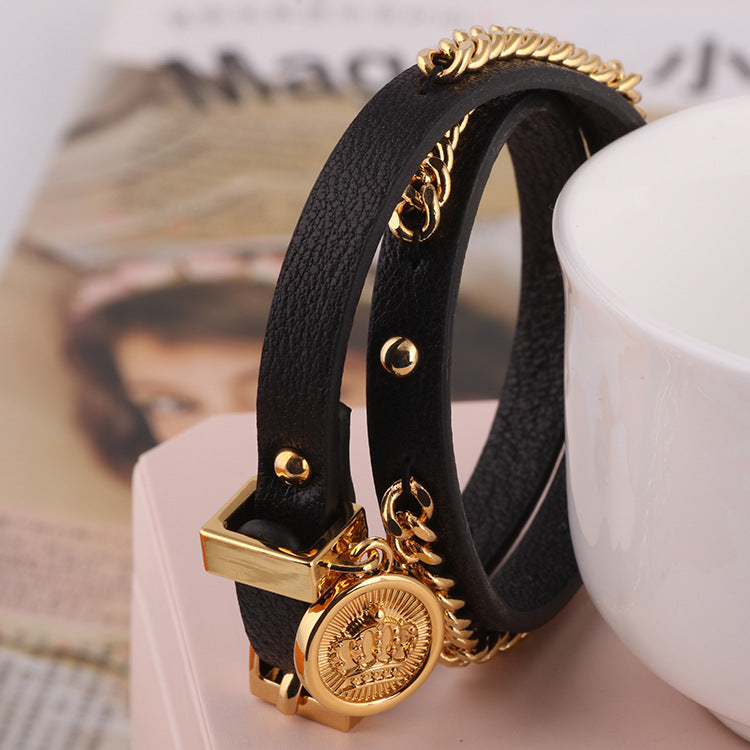 Leather Bracelet Black