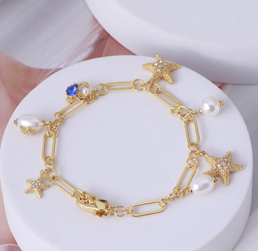 Starfish and Crab Bracelet