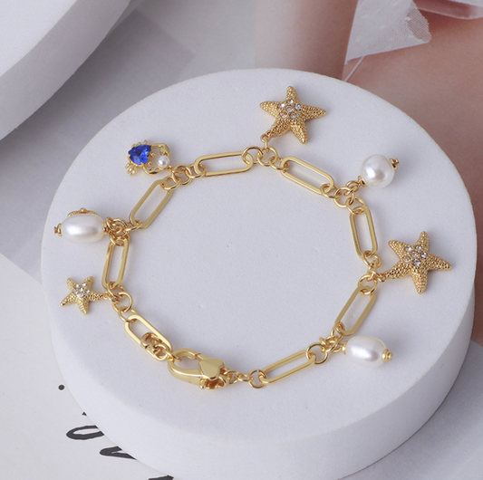 Starfish and Crab Bracelet