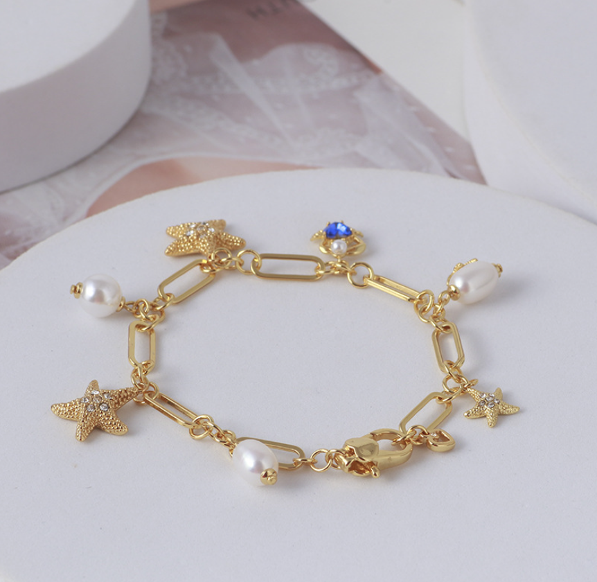 Starfish and Crab Bracelet