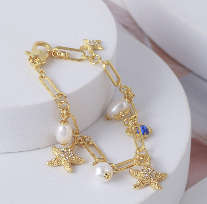 Starfish and Crab Bracelet