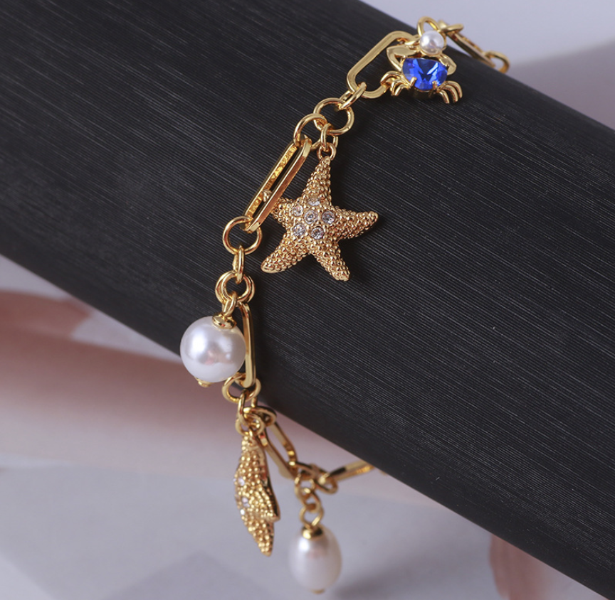 Starfish and Crab Bracelet