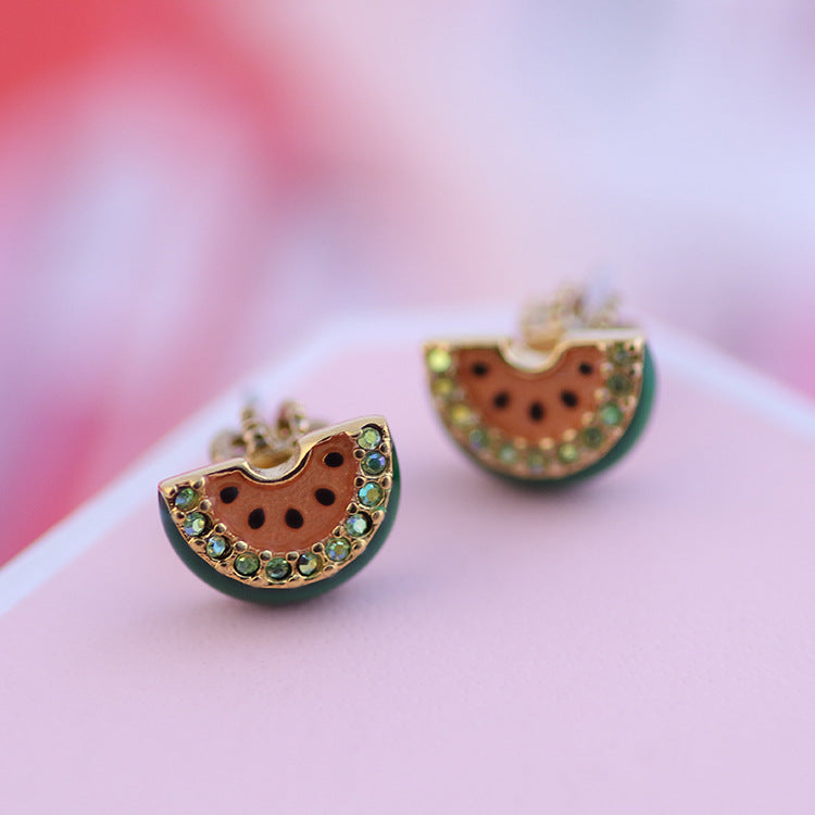 Watermelon Earring Studs