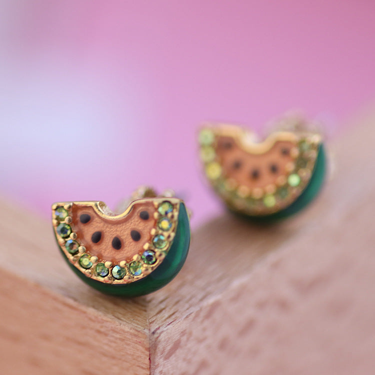 Watermelon Earring Studs