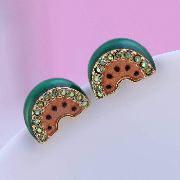 Watermelon Earring Studs